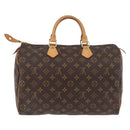 LOUIS VUITTON Monogram Speedy 35 Hand Bag M41524 LV Auth 178702A-2