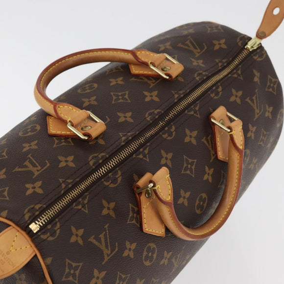 LOUIS VUITTON Monogram Speedy 35 Hand Bag M41524 LV Auth 178702A