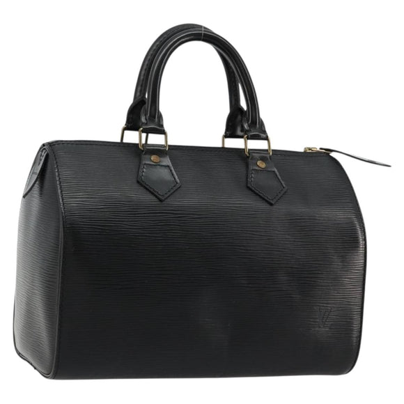 LOUIS VUITTON Epi Speedy 25 Handtas Zwart M59042 LV Auth 178719V