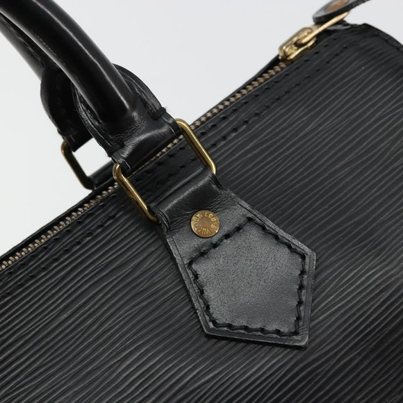 LOUIS VUITTON Epi Speedy 25 Handtas Zwart M59042 LV Auth 178719V