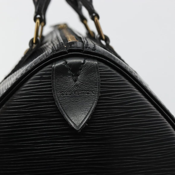 LOUIS VUITTON Epi Speedy 25 Handtas Zwart M59042 LV Auth 178719V