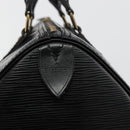 LOUIS VUITTON Epi Speedy 25 Handtas Zwart M59042 LV Auth 178719V-19