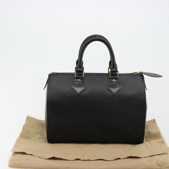 LOUIS VUITTON Epi Speedy 25 Handtas Zwart M59042 LV Auth 178719V