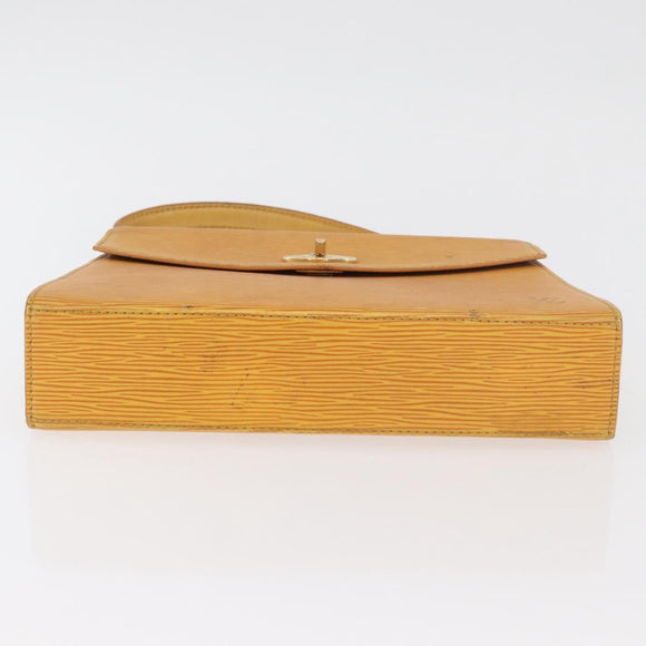 LOUIS VUITTON Epi Malesherbes Hand Bag Tassili Yellow Jonne M52379 Auth 178722