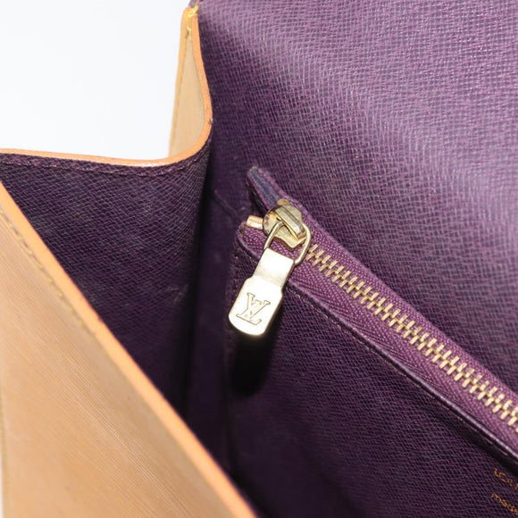 LOUIS VUITTON Epi Malesherbes Hand Bag Tassili Yellow Jonne M52379 Auth 178722