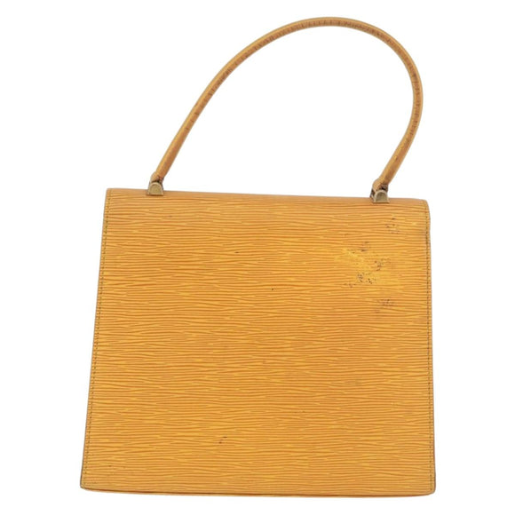 LOUIS VUITTON Epi Malesherbes Hand Bag Tassili Yellow Jonne M52379 Auth 178722