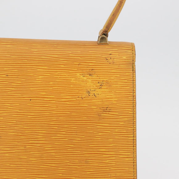 LOUIS VUITTON Epi Malesherbes Hand Bag Tassili Yellow Jonne M52379 Auth 178722