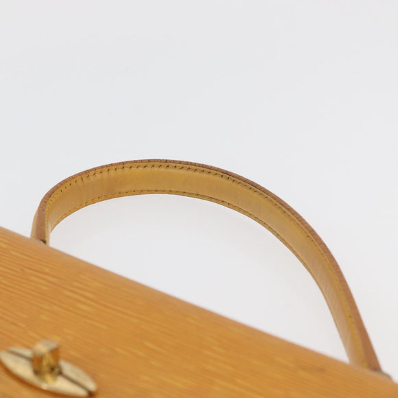 LOUIS VUITTON Epi Malesherbes Hand Bag Tassili Yellow Jonne M52379 Auth 178722