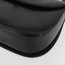 GUCCI Bamboo Hand Bag Leather Black Gold 000 1227 0633 Auth 178723V-15