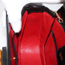 GUCCI Bamboo Hand Bag Leather Black Gold 000 1227 0633 Auth 178723V-21