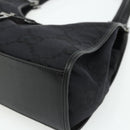 GUCCI GG Canvas Jackie Shoulder Bag Black Silver 002 1067 Auth 178724-9