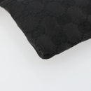 GUCCI GG Canvas Waist bag Black Silver 28566 Auth 178726-11