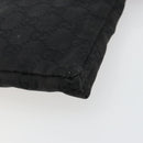 GUCCI GG Canvas Waist bag Black Silver 28566 Auth 178726-12