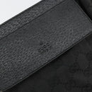 GUCCI GG Canvas Waist bag Black Silver 28566 Auth 178726-14