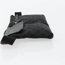GUCCI GG Canvas Waist bag Black Silver 28566 Auth 178726-5