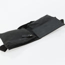 GUCCI GG Canvas Waist bag Black Silver 28566 Auth 178726-6
