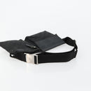 GUCCI GG Canvas Waist bag Black Silver 28566 Auth 178726-7