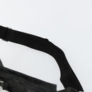 GUCCI GG Canvas Waist bag Black Silver 28566 Auth 178726-8