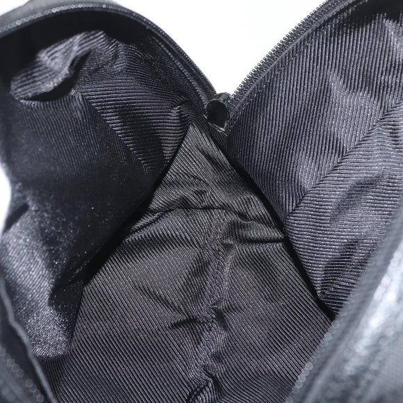 GUCCI GG Canvas Hand Bag Black Silver 124542 Auth 178727A