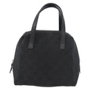 GUCCI GG Canvas Hand Bag Black Silver 124542 Auth 178727A-13