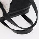 GUCCI GG Canvas Hand Bag Black Silver 124542 Auth 178727A-7