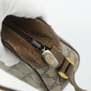GUCCI GG Supreme Web Sherry Line Bag PVC Beige Gold 56 02 087 Auth 178729-10