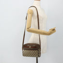 GUCCI GG Supreme Web Sherry Line Bag PVC Beige Gold 56 02 087 Auth 178729-21