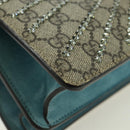 GUCCI Chain Dionysus Angry Cat Bag Leather Beige Silver 403348 Auth 178733V-10