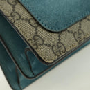 GUCCI Chain Dionysus Angry Cat Bag Leather Beige Silver 403348 Auth 178733V-12