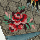 GUCCI Chain Dionysus Angry Cat Bag Leather Beige Silver 403348 Auth 178733V-16