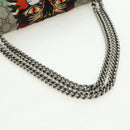 GUCCI Chain Dionysus Angry Cat Bag Leather Beige Silver 403348 Auth 178733V-7