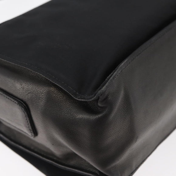 PRADA Shoulder Bag Nylon Black Silver Auth 178737A