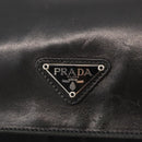 PRADA Shoulder Bag Nylon Black Silver Auth 178737A-18