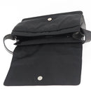 PRADA Shoulder Bag Nylon Black Silver Auth 178737A-19