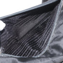 PRADA Shoulder Bag Nylon Black Silver Auth 178737A-24
