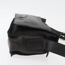 PRADA Shoulder Bag Nylon Black Silver Auth 178737A-3