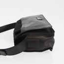 PRADA Shoulder Bag Nylon Black Silver Auth 178737A-4