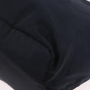 PRADA Metal Handle Hand Bag Nylon Navy Gold Auth 178739-13