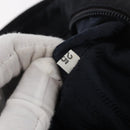 PRADA Metal Handle Hand Bag Nylon Navy Gold Auth 178739-21
