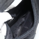 PRADA Hand Bag Pouch Nylon Black Silver Auth 178743-11
