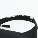 PRADA Hand Bag Pouch Nylon Black Silver Auth 178743-8