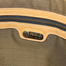 FENDI Zucca Canvas Hand Bag Black Brown Auth 178746A-17
