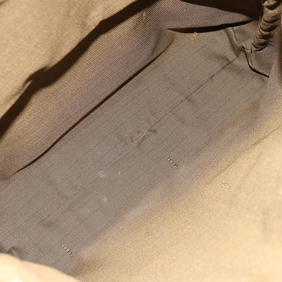 FENDI Zucca Canvas Hand Bag Black Brown Auth 178746A
