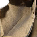 FENDI Zucca Canvas Hand Bag Black Brown Auth 178746A-21