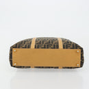 FENDI Zucca Canvas Hand Bag Black Brown Auth 178746A-5