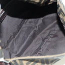 FENDI Zucca Canvas Mamma Baguette Shoulder Bag Black Brown Auth 178747V-11