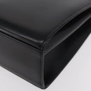 GIVENCHY Hand Bag Leather Black Gold Auth 178755-14