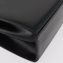 GIVENCHY Hand Bag Leather Black Gold Auth 178755-15