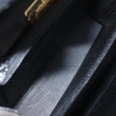 GIVENCHY Hand Bag Leather Black Gold Auth 178755-12