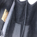 GIVENCHY Hand Bag Leather Black Gold Auth 178755-18